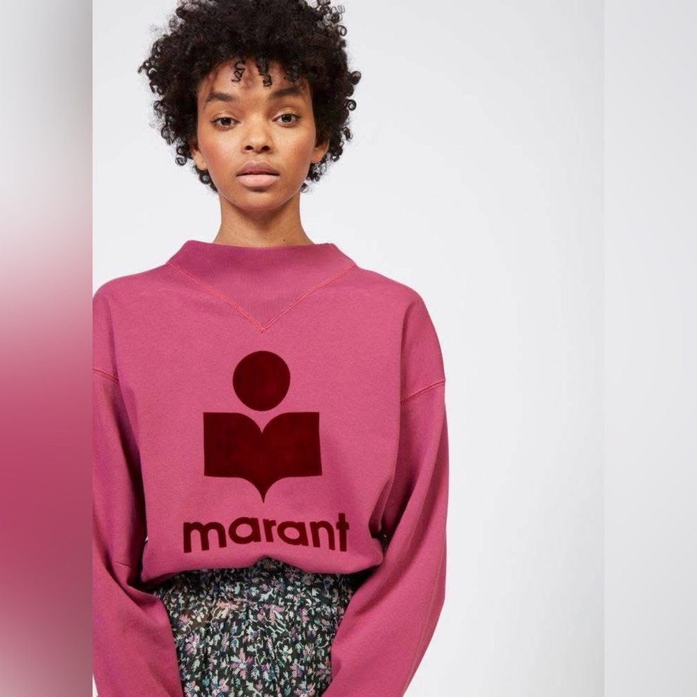 Isabel Marant Moby Sweatshirt in Raspberry